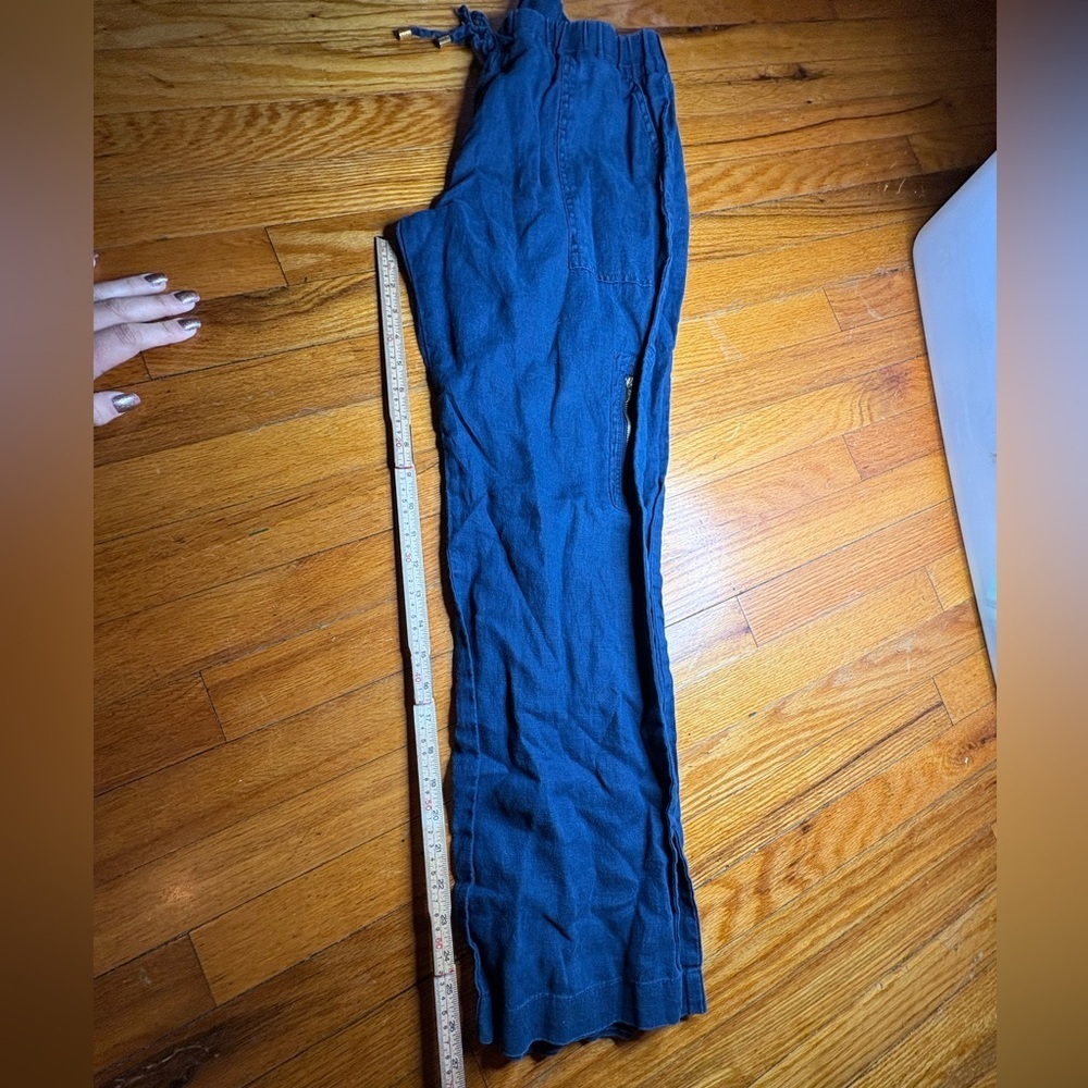 💙 Company Ellen Tracy 100% Linen Pull-On Pants – Size S (Admiral Blue)💙 - Picture 6 of 9